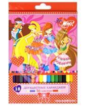 Картинка к книге Winx - Карандаши двухцветные, 18 штук, 36 цветов (7-18-36/WFD)