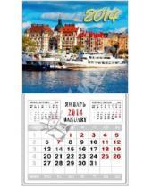 Картинка к книге Календари - Календарь на 2014 год с магнитным креплением "Город на воде" (32017)
