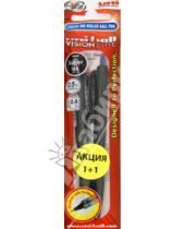 Картинка к книге Uni Mitsubishi Pencil Co.,Ltd. - Ручка автоматическая синяя "Jetstream", 2 штуки (SXN-197/02_ROZ_2BLUE)