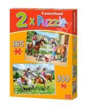 Картинка к книге Castorland - Puzzle "Верхом на лошади" 2 в 1 (B-021079)
