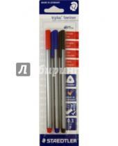 Картинка к книге Ручки капиллярные - Капиллярная ручка Triplus Liner (0,3 мм., 3 штуки, 3 цвета)