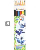 Картинка к книге Цветные карандаши 6 цветов (4-8) - Карандаши  RIO (6 цветов, пластиковые) (134187-06)