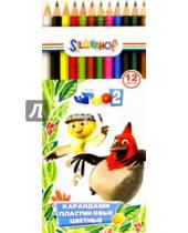 Картинка к книге Цветные карандаши 12 цветов (9-14) - Карандаши  RIO (12 цветов, пластиковые) (134187-12)