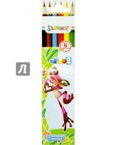 Картинка к книге Цветные карандаши 6 цветов (4-8) - Карандаши шестигранные RIO (6 цветов) (134189-06)