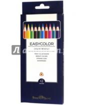 Картинка к книге Bruno Visconti - Карандаши цветные "Easycolor" (12 цветов, трехгранные) (30-0028)