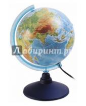 Картинка к книге Globen - Глобус Земли физико-политический с подсветкой (d=210 мм) (Ке012100181)