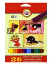 Картинка к книге Цветные карандаши более 20 цветов - Карандаши "Собаки и кошки", 36 цветов (3595/36С)