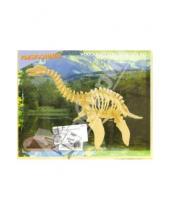 Картинка к книге Большие динозавры - Сборная деревянная модель "Плезиозавр" (J010)