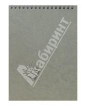 Картинка к книге КТС-про - Блокнот А5 50 листов (не линованный) Серый рельеф (пружина) /С25401