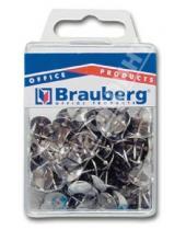 Картинка к книге Brauberg - Кнопки канцелярские металлические серебряные, 100 штук (221115)