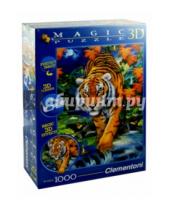 Картинка к книге Clementoni - Пазл-1000 3D. Г.Робинсон "Крадущийся тигр" (39185)